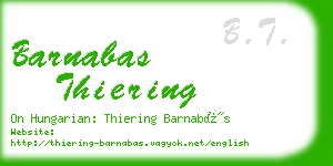 barnabas thiering business card